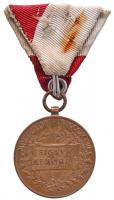 1898. "Jubileumi Emlékérem Fegyveres Erő Számára / Signum memoriae (AVSTR)" Br érem mellsz...