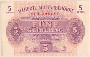 Ausztria / nemzetközi megszállás 1944. 5Sch T:I- kis szamárfül Austria / allied occupation 1944. 5 Schilling C:AU