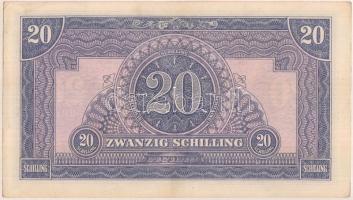 Ausztria / nemzetközi megszállás 1944. 20Sch T:II szamárfül
Austria / allied occupation 1944. 20 Sch...