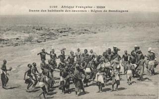 Sudanese folklore, dancing natives