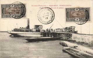 Porto-Novo, ship, boarding, palm nuts