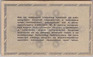 1946. 500.000AP sorszámmal T:II- kis betépődések