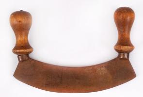 Régi fa nyeles konyhai metélő, jelzett