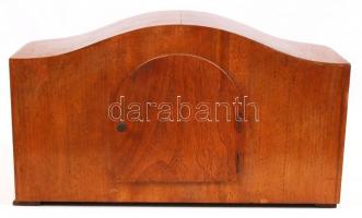 Antik kandalló óra, kulccsal, 24×40 cm