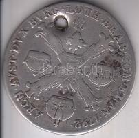 Osztrák Németalföld 1792A 1/4 Koronatallér Ag "II. Lipót" T:3 Ly.
Austrian Netherlands 179...