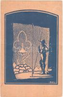 A kecskeméti 110. számú Bethlen Gábor cserkészcsapat képeslapja / Hungarian scout card s: Mátis (fa)