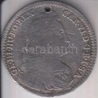 Ausztria 1737. 6Kr Ag "III. Károly" T:3 Ly. Austria 1737. 6 Kreuzer Ag "Charles VI" C:F holed
