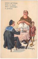 'Daheim auf Urlaub' K.u.K. navy humour s: Dworak