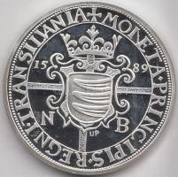DN Magyar tallérok utánveretben "Báthory Zsigmond Tallérja 1589" Ag (0,999) 20g T:PP  Csak...