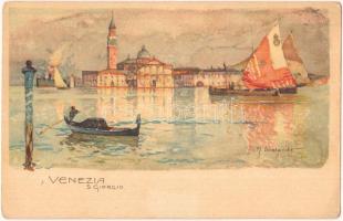 Venice, Venezia, San Giorgio, litho s: Manuel Wielandt (fa)