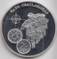 DN "A magyar pénz krónikája - NATO csatlakozás" Ag(999) emlékérem, (20g/38,61mm) T:PP Csak...