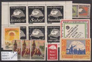 15 db irredenta témájú levélzáró