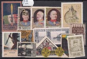 15 db I. világháborús témájú levélzáró