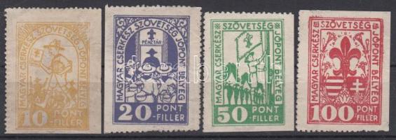 4 db Magyar Cserkészszövetség Jópont bélyeg