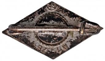 Német 3. Birodalom ~1940. Horogkeresztes zománcozott patrióta kitűző hátoldalon a Birodalmi Szertár ...