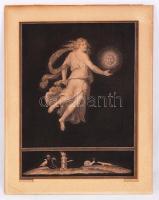 cca 1800 Louis Francois Mariage Raffaello után: Ora Quinta di Giorno. Rézmetszet, dúcon jelzett / Engraving after Raphael, 44x34cm