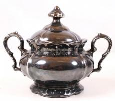 Bavaria Rudolf Wächter teás készlet, ezüst mázas, jelzett, hibátlan