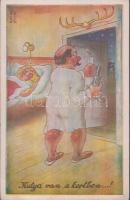 Humour / Kutya van a kertben...! s: Kaszás Jámbor (fa)