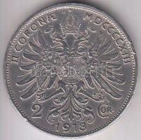 Ausztria 1913. 2K Ag T:2- Austria 1913. 2 Corona Ag C:VF