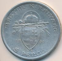 1938. 5P Ag "Szent István" T:3
Adamo P8.1