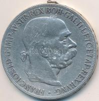 Ausztria 1900. 5K Ag T:3 fny. Austria 1900. 5 Corona Ag C:F ear mark