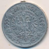 Ausztria 1900. 5K Ag T:3 fny.
Austria 1900. 5 Corona Ag C:F ear mark