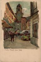 Fiume, Piazza dell' Erbe; Künstlerpostkarte No. 1137. von Ottmar Zieher, litho s: Raoul Frank