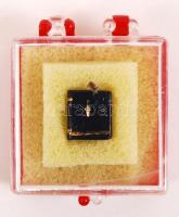 Ave Maria. Minikönyv, illusztrált, műbőr kötés, tartóban, 1x1 cm