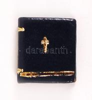 Ave Maria. Minikönyv, illusztrált, műbőr kötés, tartóban, 1x1 cm