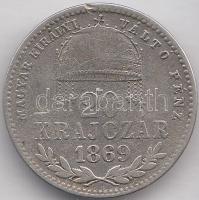 1869KB 20Kr Ag "Magyar Királyi Váltó Pénz" T:3