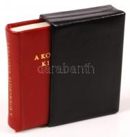 Marx-Engels: A kommunista párt kiáltványa. Bp., 1963, Kossuth. Minikönyv, kiadói bőr kötésben, tokba...