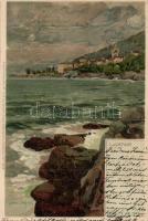 Lovran, Lovrana, Künstlerpostkarte No. 1772. von Ottmar Zieher, litho s: Raoul Frank