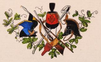 Díszes katonai levélpapír Lugosról
Fancy stationery (military) from Lugos