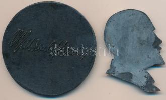 DN "Lenin" fém plakett (2xklf) (67mm, 61x47mm) T:2
ND "Lenin" metal plaque (2xdi...