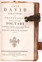 Szent Biblia, az-az Istennek ó és új testamentomában foglaltatott egész Szent Írás. Magyar nyelvre fordíttatott Károli Gáspár által és mostan a' basileai ki-adás szerint ezen formában ki-botsáttatott. Posonban, 1793. Patzkó Ferenc költségén. 1152 p + 392 p. + 123 p. Korabeli, kissé megvetemedett csatos bőrkötésben, egy két első lapon sérülések, de összességében jó állapotban