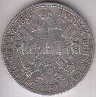 Ausztria 1886. 1Fl Ag T:2- Austria 1886. 1 Florin Ag C:VF