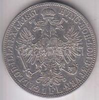Ausztria 1861A 1Fl Ag T:2- Austria 1861A 1 Florin Ag C:VF