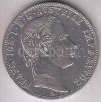 Ausztria 1861A 1Fl Ag T:2-
Austria 1861A 1 Florin Ag C:VF