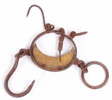 Antik kézi mérleg, fém, működik, 26×15 cm