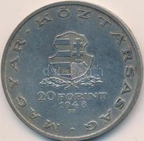 1948. 20Ft Ag "Táncsics" T:2
Adamo EM3