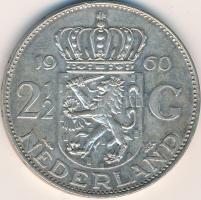 Hollandia 1960. 2-1/2G Ag "I. Julianna" T:2,2-
Netherlands 1960. 2-1/2 Gulden Ag "Jul...