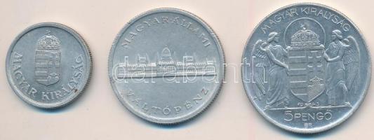 1941-1945. 1P Al + 5P Al "Horthy" (2x) + 5P Al "Parlament" (2x) T:2,2-,3