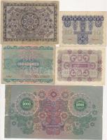 Osztrák-Magyar Bank 1922. 1K + 2K + 10K + 20K + 100K + 1000k + 5000K T:I,I-,III