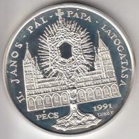 Bognár György (1944-) / Lebó Ferenc (1960-) 1991. "II.János Pál pápa látogatása - Pécs" Ag...