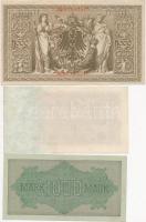 Német Birodalom 1904-1924. 10db vegyes bankjegy T:vegyes
Germany 1904-1924. 10pcs of mixed banknotes...
