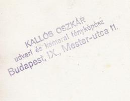 cca 1930-1940 Kallós Oszkár (1874-1955): Lovas testőrség, pecséttel jelzett vintage fotó, 12x17 cm