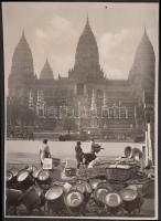 cca 1920-1930 Angkor-i templom, 13x18 cm