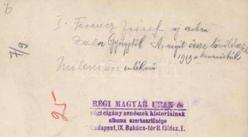 cca 1925-1935 I. Ferenc József új szobra Zala Györgytől, feliratozva, 14x18 cm