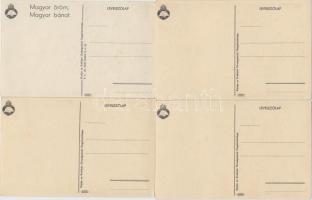 10 db RÉGI magyar irredenta lap, pinx. Lamoss, kiadja az Ereklyés Országzászló Nagybizottsága / 10 o...