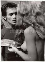 cca 1970-1980 Finoman erotikus jelenet egy magyar filmből / &lt;br/&gt;erotic photo, 23x17 cm